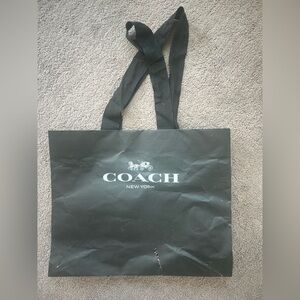 Coach Black Shopping Bag